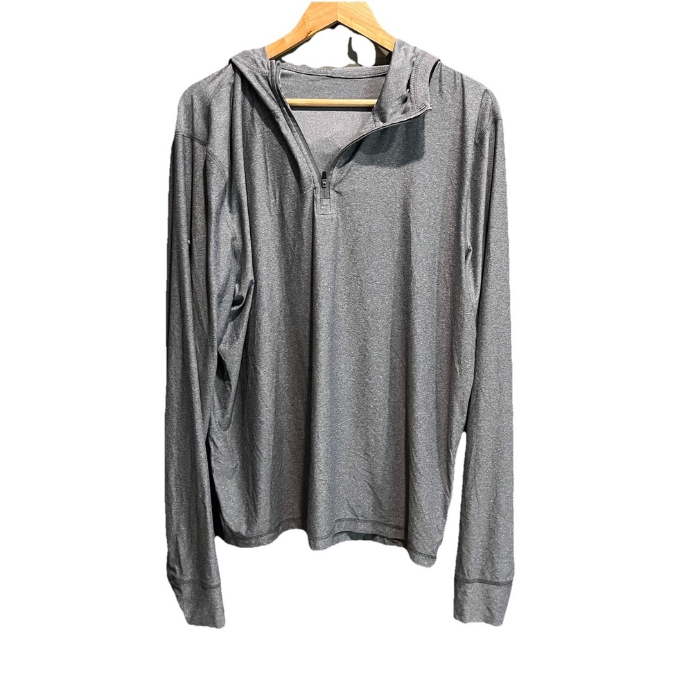 Vuori‎ Gray Uluwatu Hoodie 1/4 Zip Men's Activewear Top Size XL